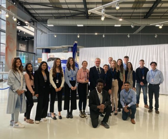 Image of interns in Rolls-Royce Derby